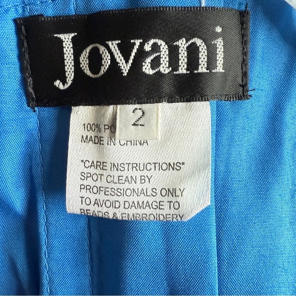 Jovani peacock fit and flair blue/green pageant dress size 2 - Picture 11 of 16